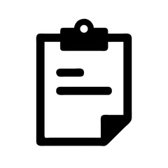 clipboard paper note icon design