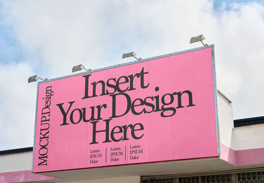 Template of Billboard Ad Space Available