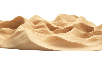 Obraz premium Beige sand dunes, smooth, wavy texture