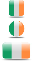 set 3d look Flag of ireland