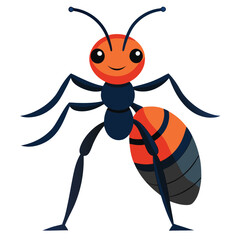 ant vector image on white background