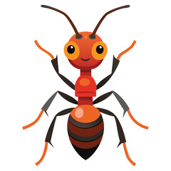 Fototapeta premium ant vector image on white background