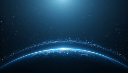 Network Connection and Earth Globe Depicted in a High Tech Abstract Globalization Background Representing International Technology Integration