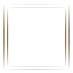 Obraz premium A simple, elegant brown rectangular frame on a white background.