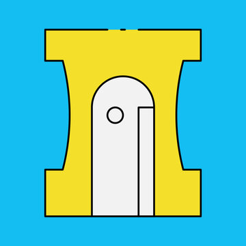 Sharpner single icon vector illustration