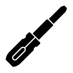 Test pen solid icon