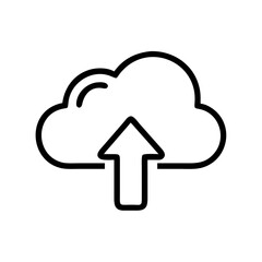 cloud file upload arrow icon design