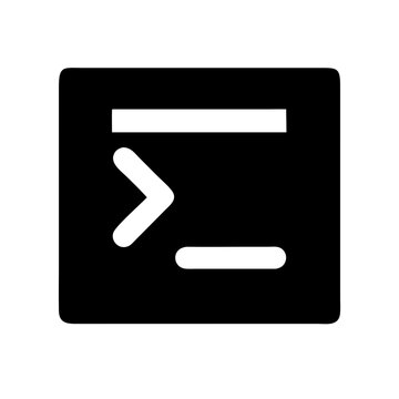 code terminal command icon design