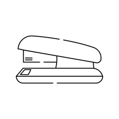 Search line icon with white background vector stock illustration