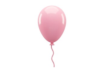 Pastel Party Balloon 3D Icon – Cute Cartoon Illustration for Kids & Events