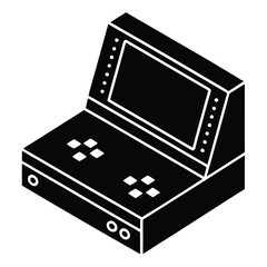 Game developer element isolated game debug console on white background