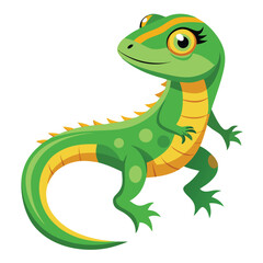 Naklejka premium lizard vector image on white background