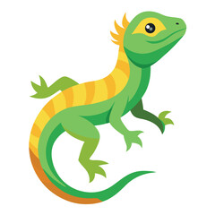 Fototapeta premium lizard vector image on white background