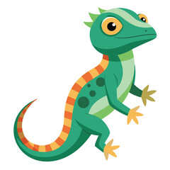 Obraz premium lizard vector image on white background