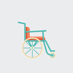 minimalist wheelchair illustration