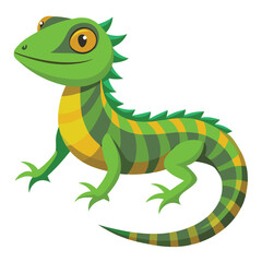 Fototapeta premium lizard vector image on white background