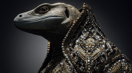 Reptilian Fashion, Avant Garde Lizard Inspired Couture in Conceptual Editorial Art