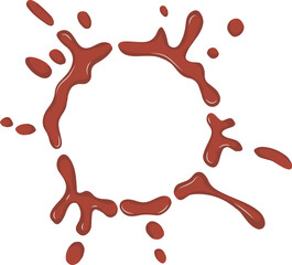 Chocolate Splashes Illustration Decoration For Design Element Template And Others