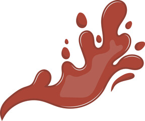 Chocolate Splashes Illustration Decoration For Design Element Template And Others