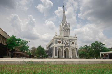 Nativity of Our Lady Cathedral, Bang Nok Khwaek ,One of the most beautiful Catholic churches in Thailand	