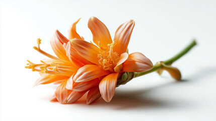 orange lily isolated on white