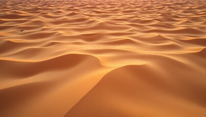 Waves of sand in a golden landscape, endless dunes texture abstract