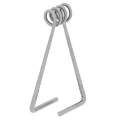 3d render metal wire phone stand with transparent background