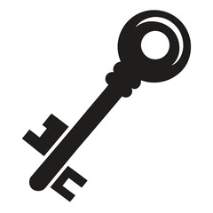 silhouette key on white background