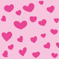 seamless pattern with hearts