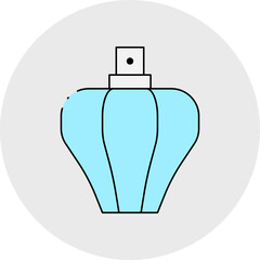 Italian perfume single icon vector illustration