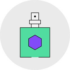 Perfume fragnance single icon vector illustration