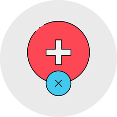 Add button single icon vector illustration