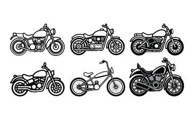 Café Racer Motorcycle Vector Stylish Retro Ride.

