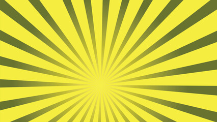 Bright yellow comic star burst background