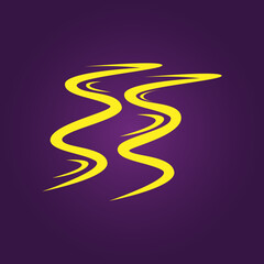 Creek trendy artwork elegant abstract vector illustration colorful practical design