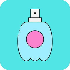 Czech perfume single icon vector illustration