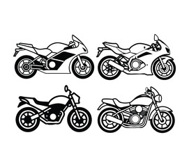 Obraz premium Sport Bike Vector Graphic Racing Style.