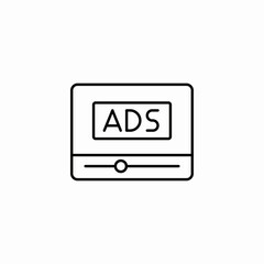 ad controls icon sign vector