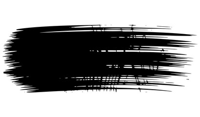 Grunge badge brush, hand drawn black sticker