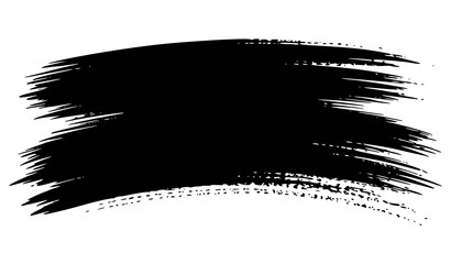 Grunge badge brush, hand drawn black sticker