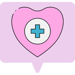 Obraz premium Heart single icon vector illustration