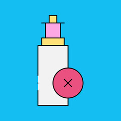 Vape single icon vector illustration
