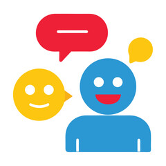 Single chat avatar icon colorful emoji profile picture