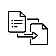 Data Export Icon for File Transfer and Document Sharing