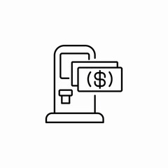 pay station icon sign vector