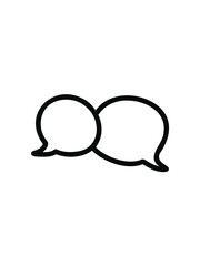 chat message,  communication icon