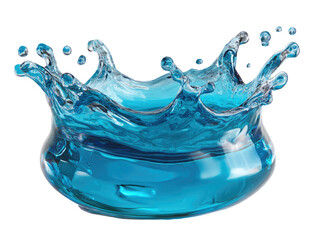 Water Crown: The precise moment of water splash, frozen in time, reveals a mesmerizing crown of water with its ethereal beauty, captured in exquisite detail.
