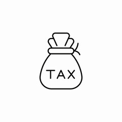 tax collecting icon sign vector