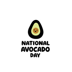 National Avocado Day Vector Illustration Banner Design