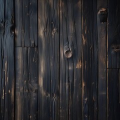"Old Dark Wooden Wall Texture – Grunge Rough Surface Background for Design"